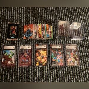 SOLD 8-8.5 CGC Graded 1992 SkyBox Marvel Masterpieces BATTLE SPECTRA SET + Base